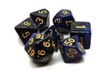 Galaxy - Deep Blue and Black (Old School Dice) - Dice