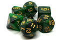 Galaxy - Green and Black (Old School Dice) - Dice