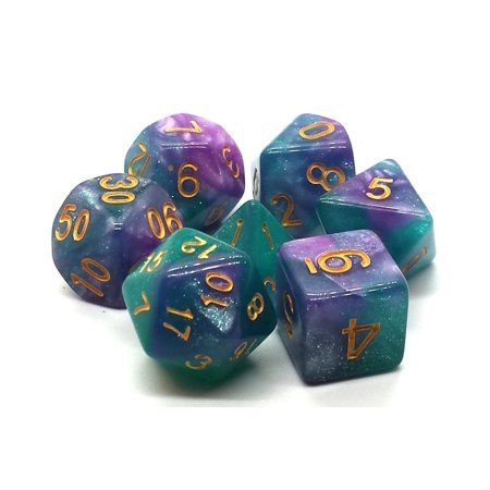 Galaxy - Northern Lights (Old School Dice) - Dice
