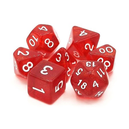 Galaxy - Red Shimmer (Old School Dice) - Dice