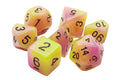 Glow Dice - Yellow and Purple (Old School Dice) - Dice